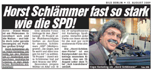 Horst Schlämmer fast so stark wie die SPD!